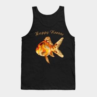 Elegant Happy Norooz Goldfish Cat New Year Tank Top